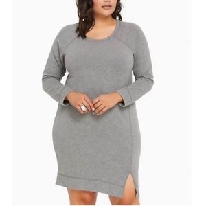 Grey Sweatshirt Dress